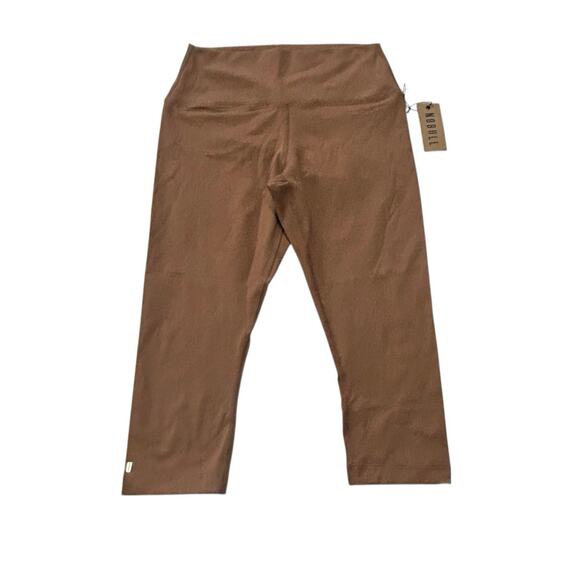 NWT NOBULL High-Rise Crop Tight Brown/Camel Size M - Picture 1 of 6